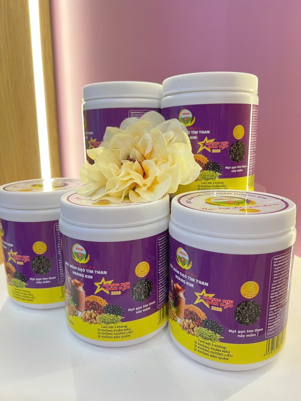 Bột mầm gạo tím than hoàng kim (350 gram/hộp)